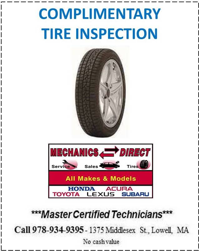 Complimentary Tire Inpection Complimentary Tire Inpection